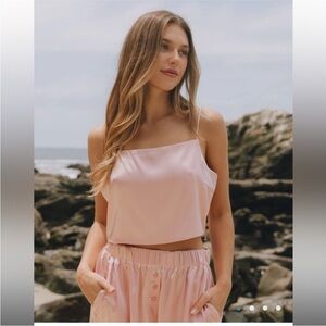 Daily Drills silky tie tank top size M/L